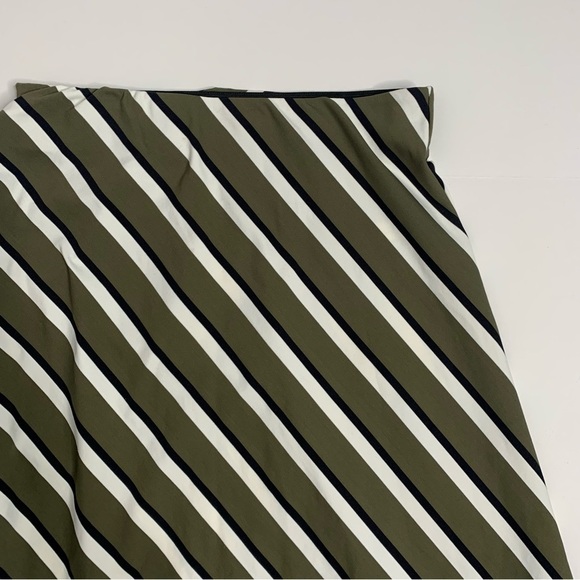 SOLID & STRIPED Ruched Striped Stretch-Jersey Skirt NWT - Picture 7 of 16